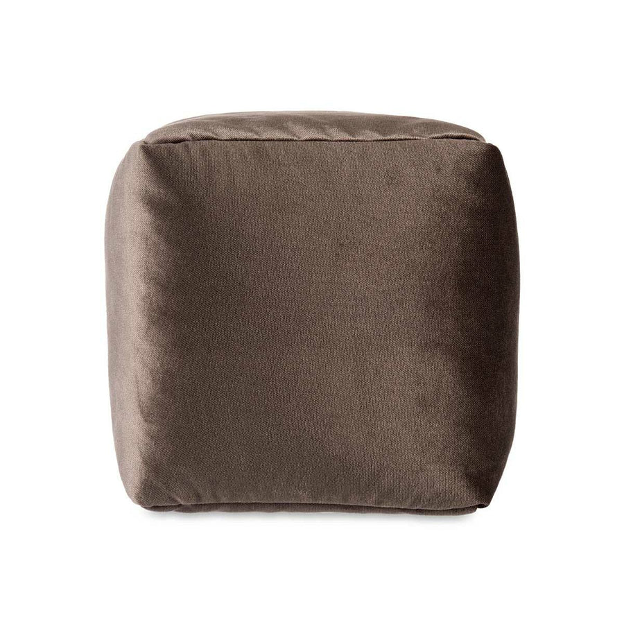 Pouffe Velvet Grey 30 x 30 x 30 cm (4 Units)