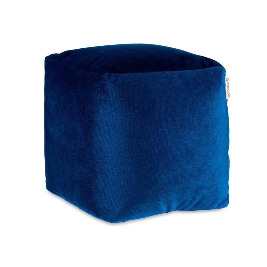 Pouffe Velvet Blue 30 x 30 x 30 cm (4 Units)