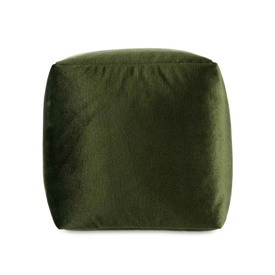 Pouffe Velvet Green 30 x 30 x 30 cm (4 Units)