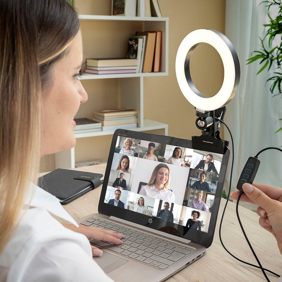 Selfie Ring Light with Clip Lumahoop InnovaGoods