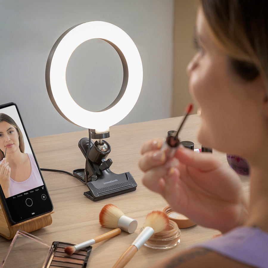 Selfie Ring Light with Clip Lumahoop InnovaGoods